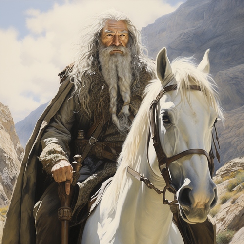 Gemälde Leinwanddruck Gandalf